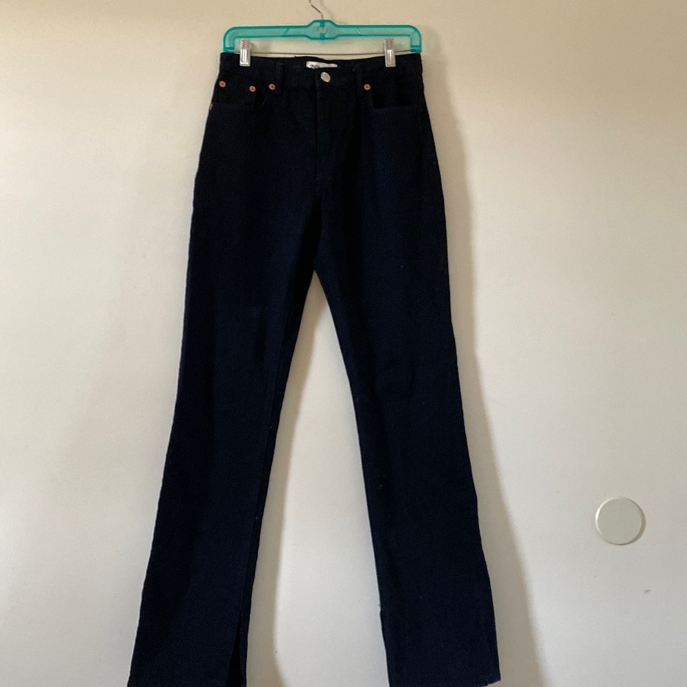 Zara black boot cut jeans